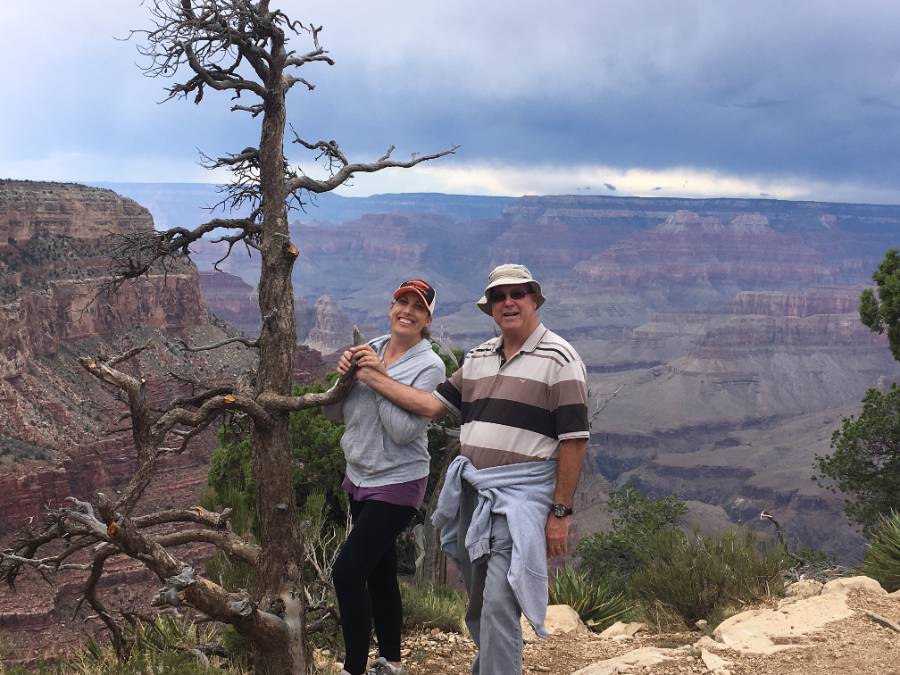 Jim and Jennie at the Grand Canyon