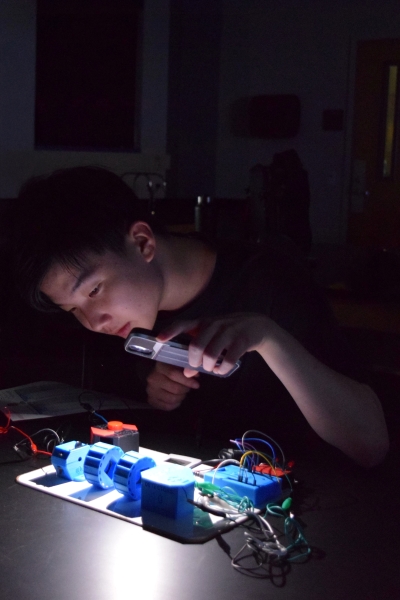 physics student studying mechanics