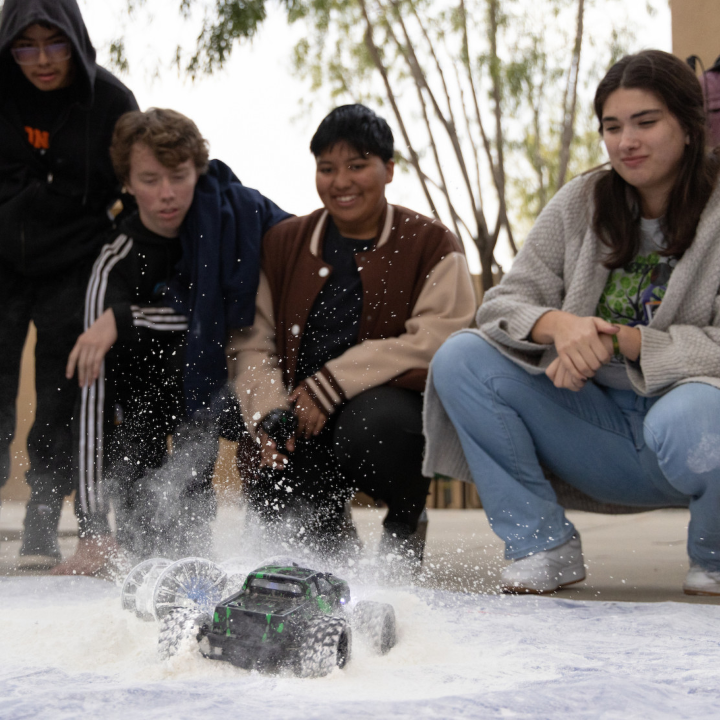 physics students collaborating