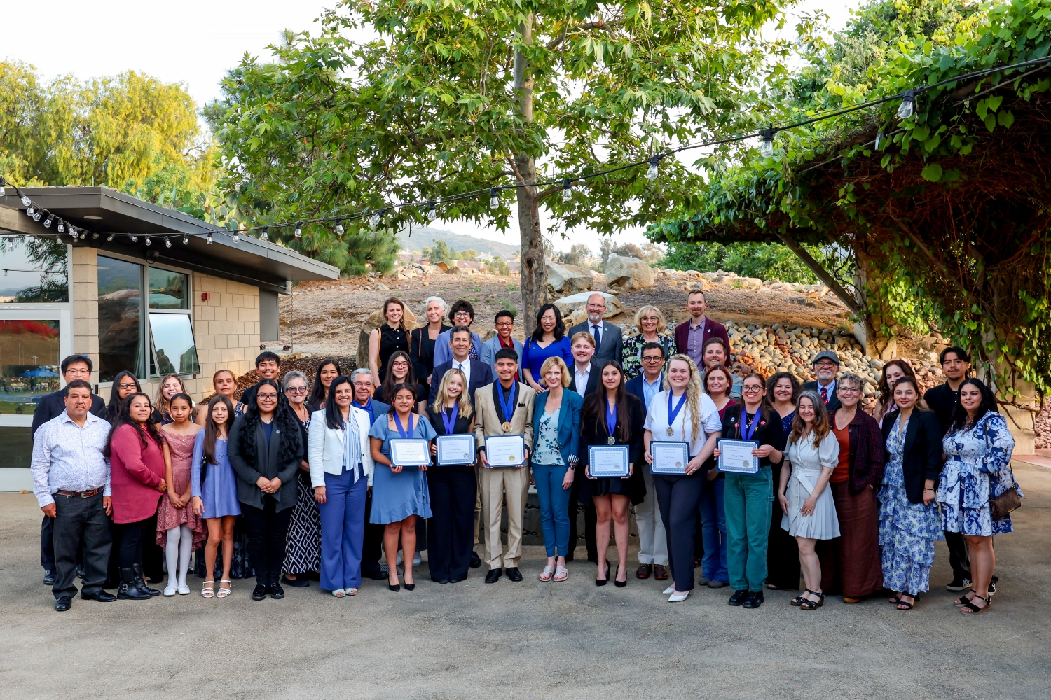 President's Outstanding Graduate Award Group Photo