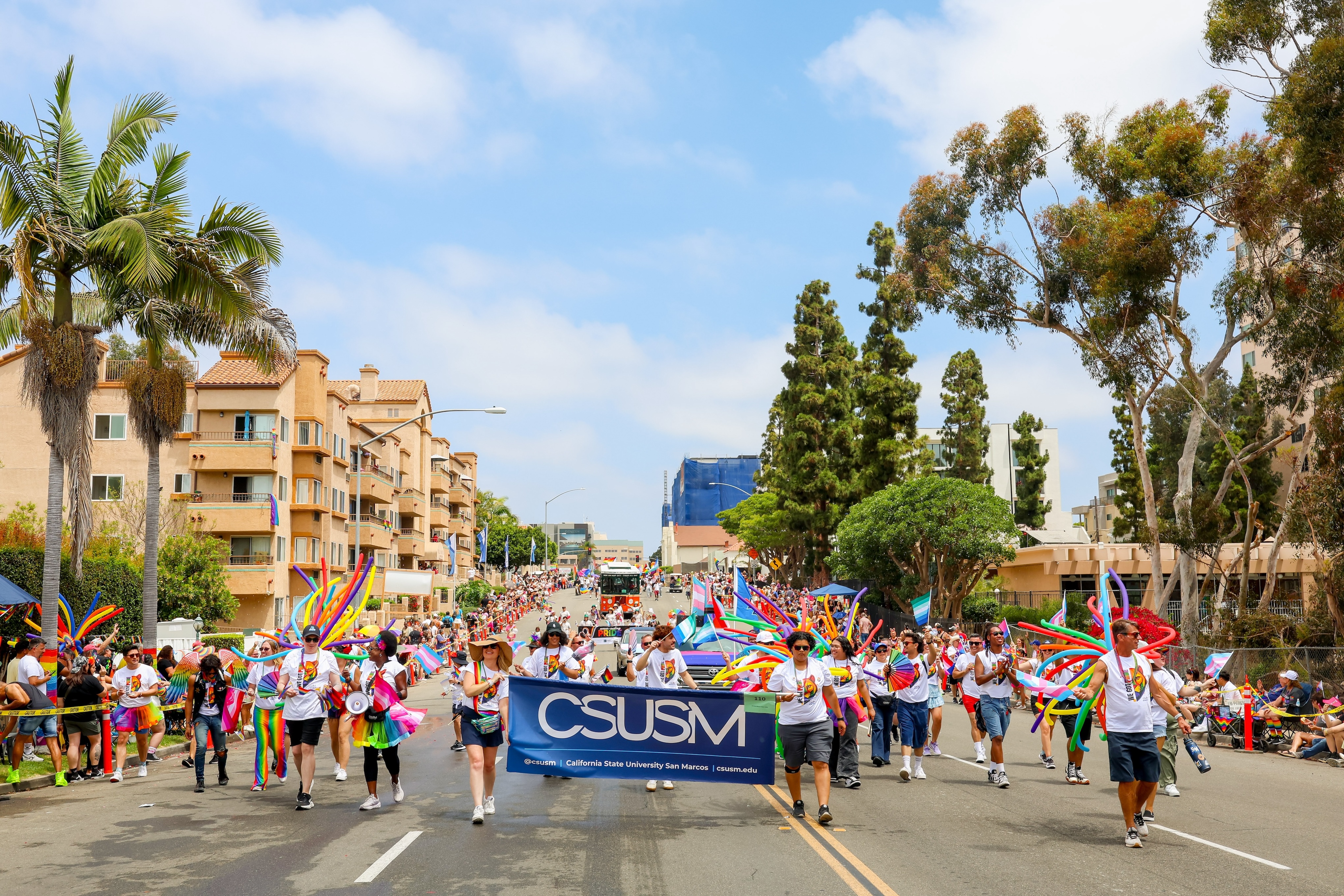 CSUSM Contingent Marching in Hillcrest in 2025