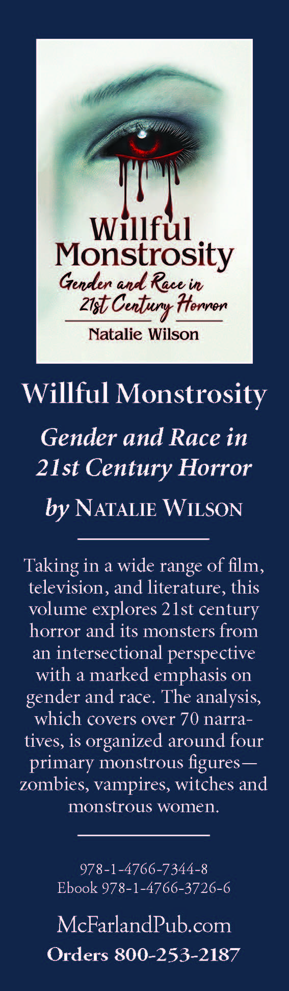 willful monstrosity book mark