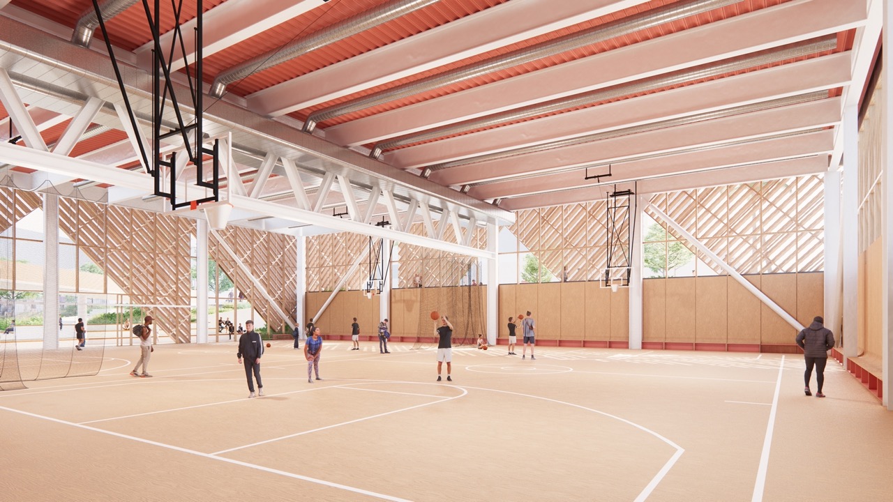 indoor basketball courts