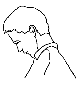 Man stretching