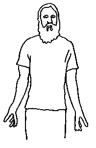 Man stretching