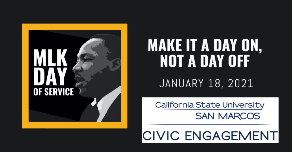 Virtual MLK Day of Service, Day On, Not Off