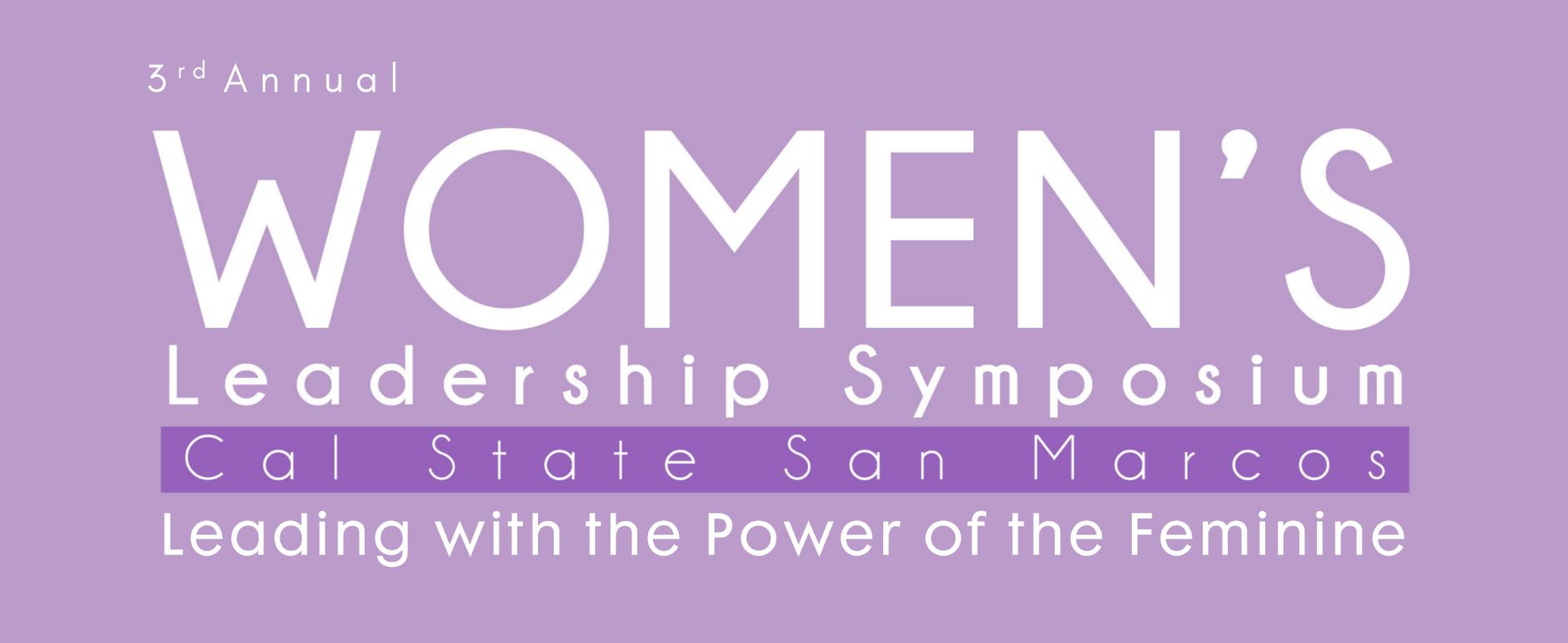 Spring 2022 Women's Leadership Symposium Banner