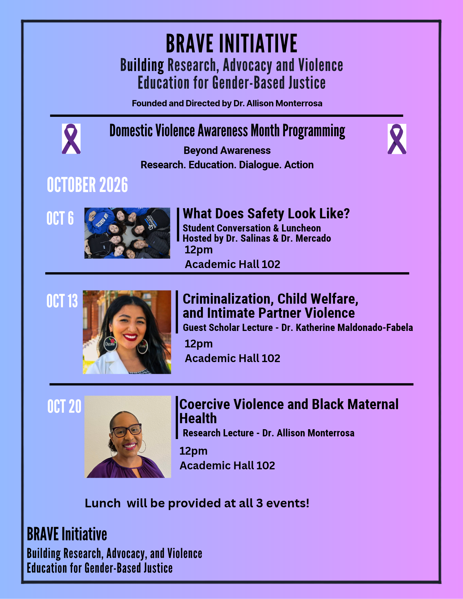 DV Awareness Month Event