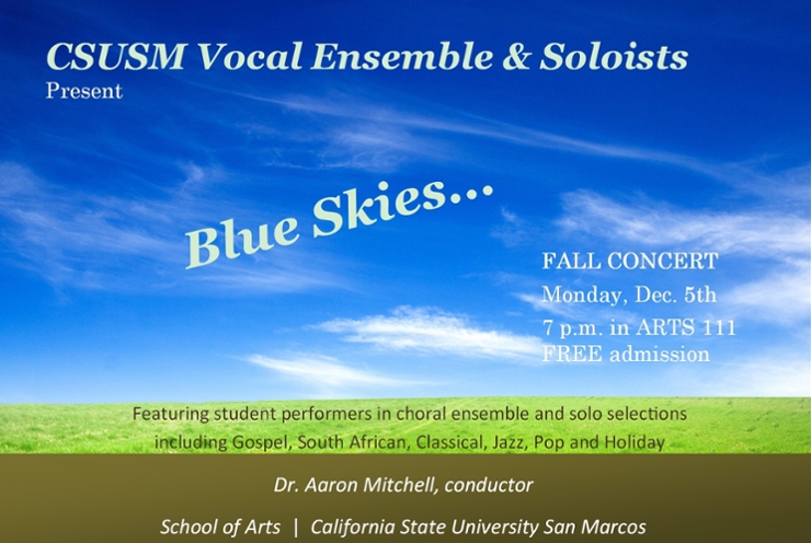 Vocal Ensemble promotional flyer