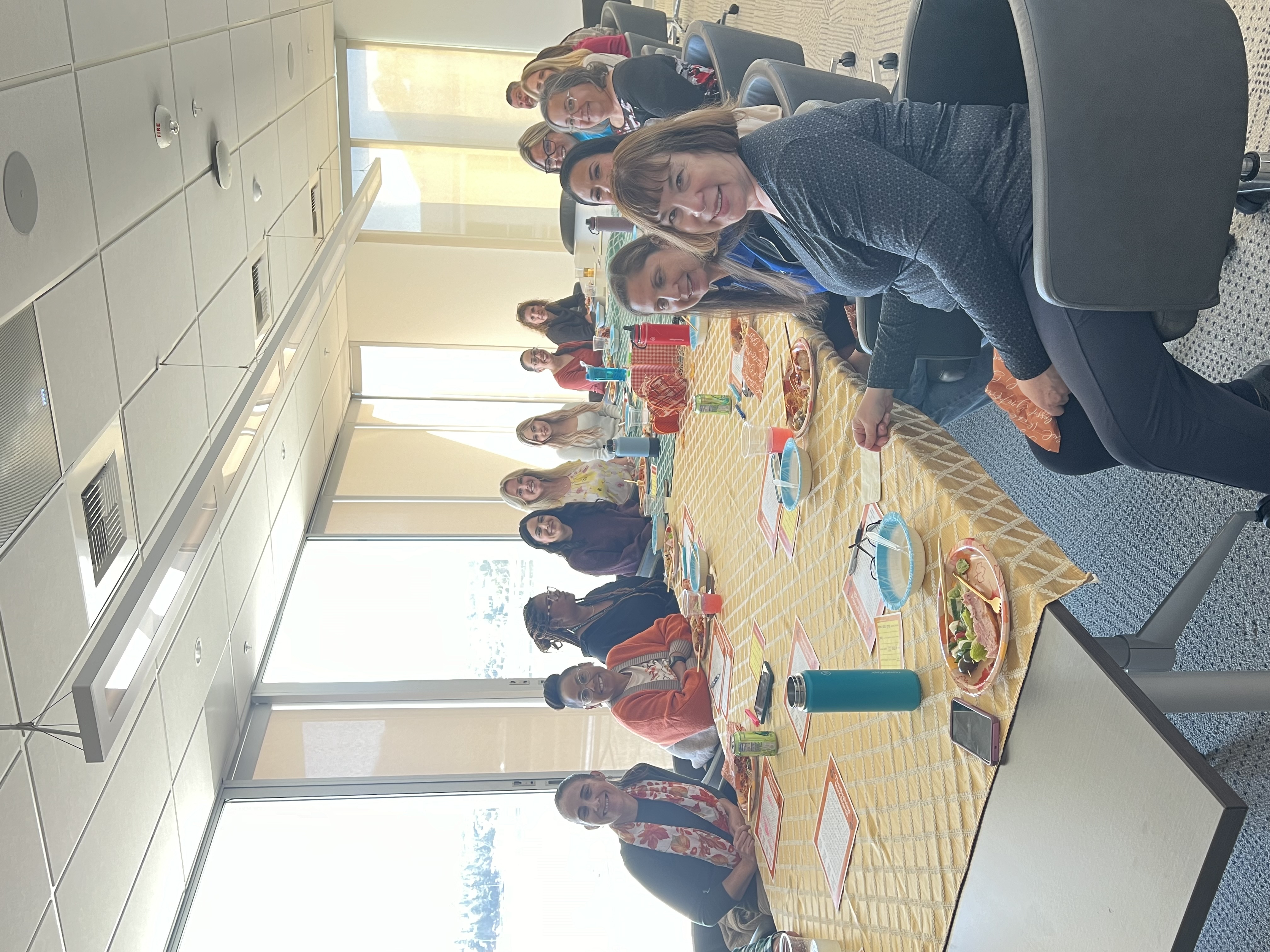 A group of people at a table