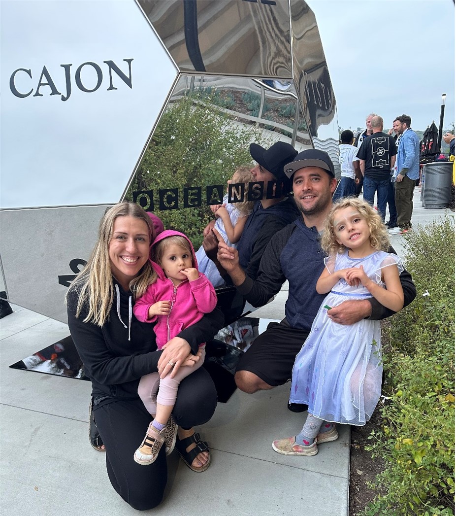 Megan's husband and two daughters