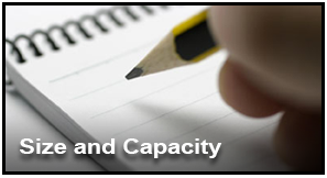 Size and Capacities
