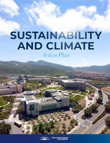 Cover of the Sustainability and Climate Action Plan for California State University San Marcos