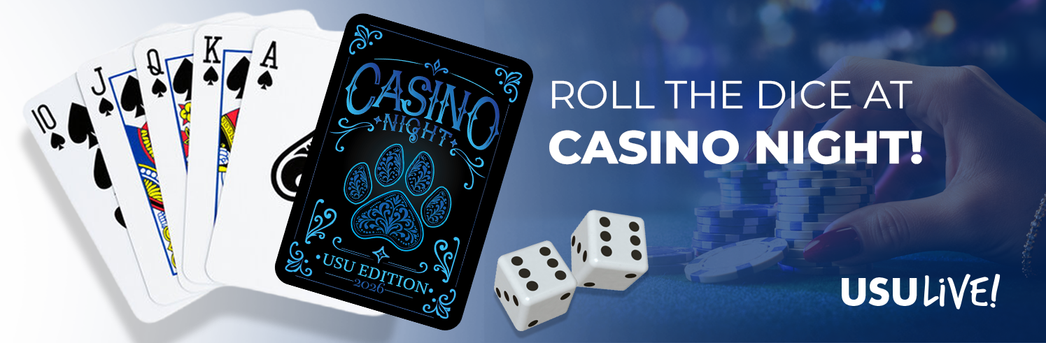 USU Casino Cards & Dice Banner USU Casino Cards & Dice Banner
